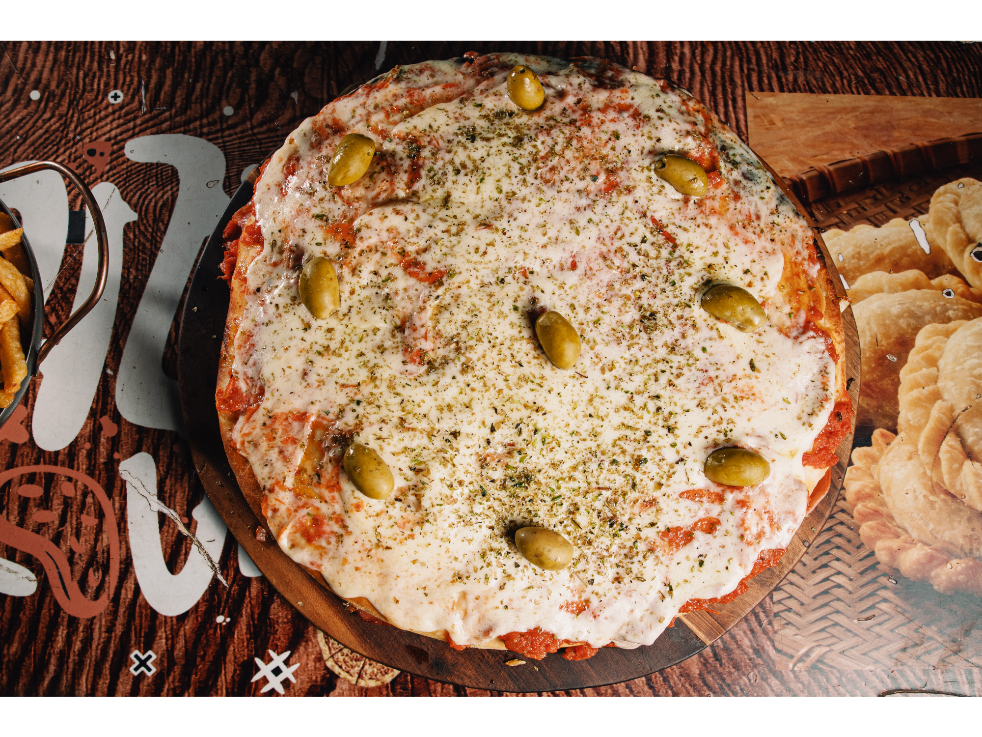 1 MUZZARELLA + 1 FUGAZZETA + 1 CALABREZA + 1 NAPOLITANA