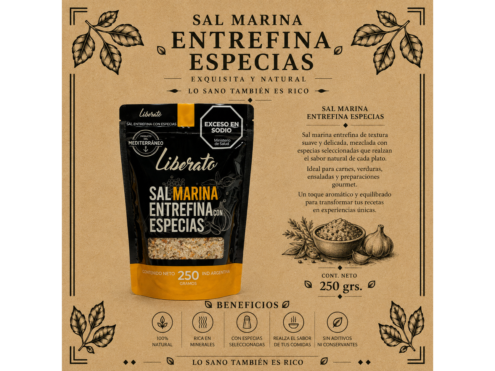 Sal Marina Entrefina Especias