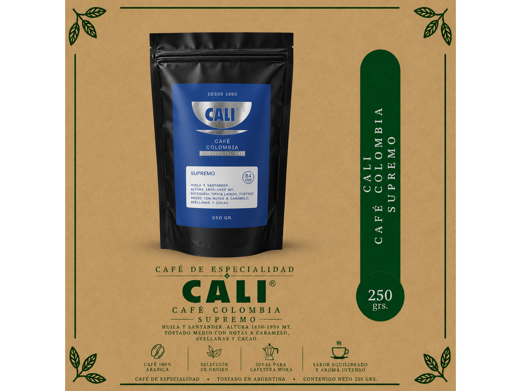 Café Colombia Supremo 250 grs.