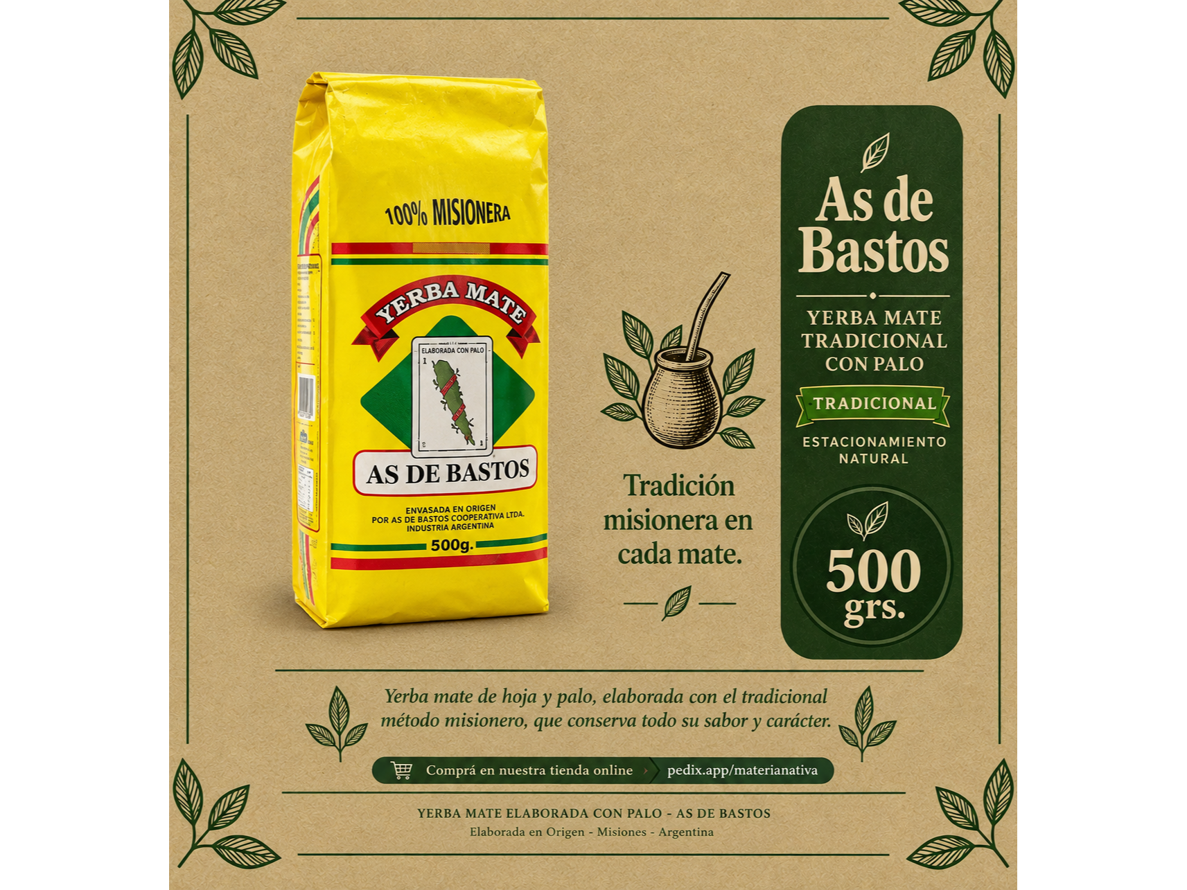 As de Bastos 500 grs.