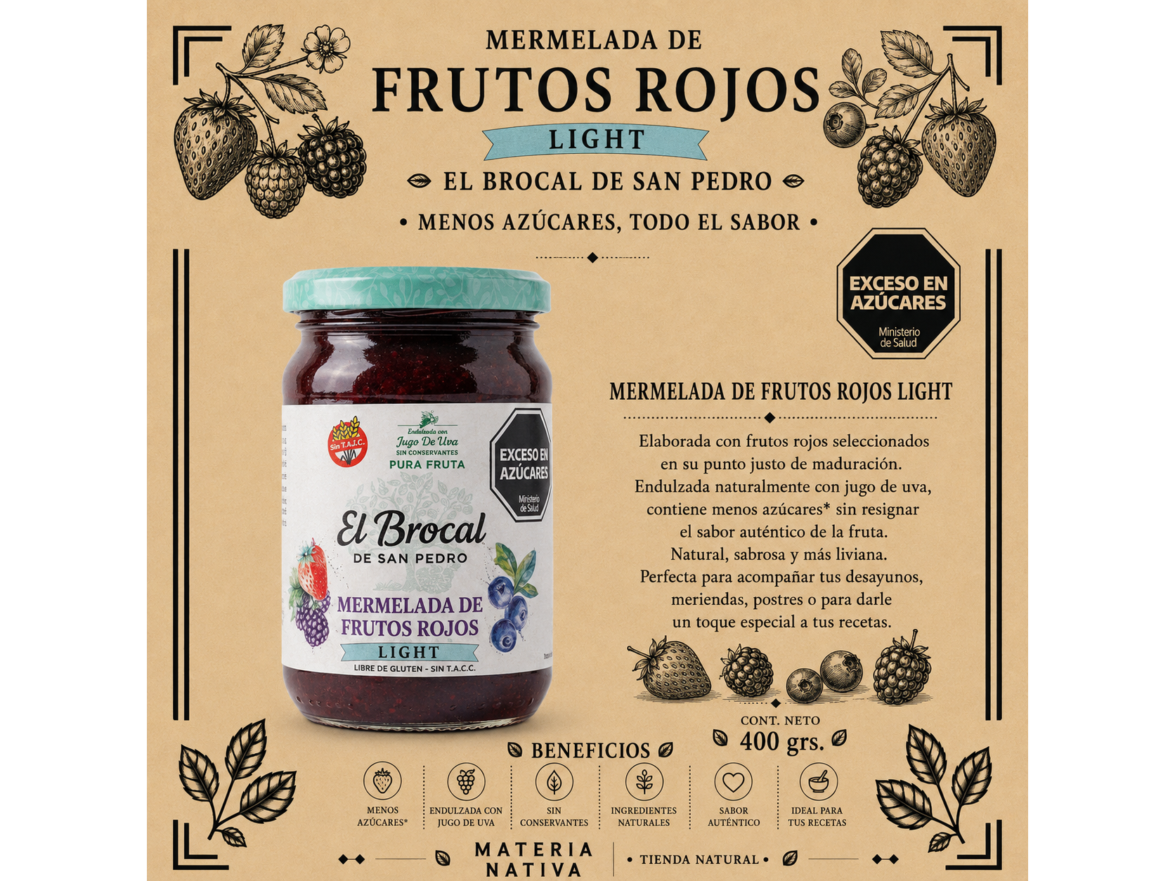 Mermelada de Frutos Rojos