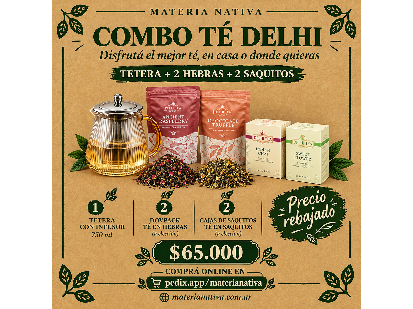 Combo Té Delhi