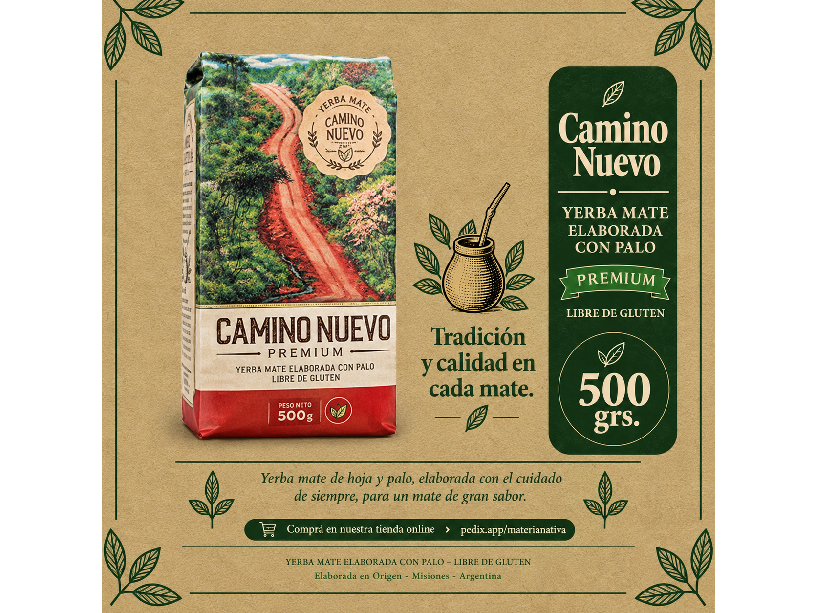 Camino Nuevo Premium 500 grs.