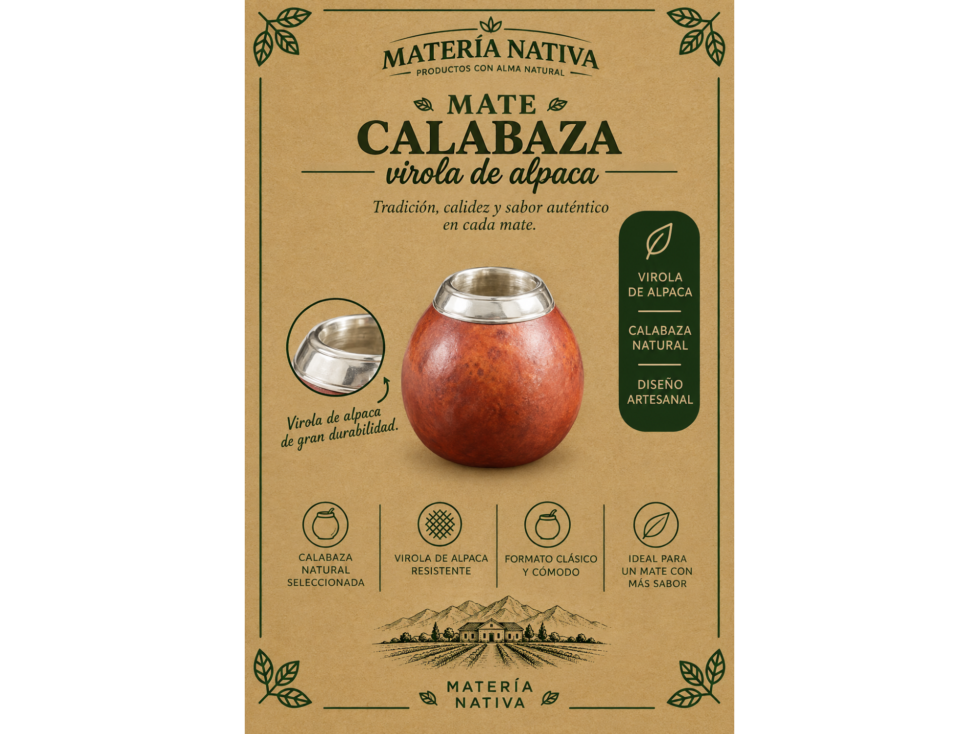 Calabaza virola de aluminio