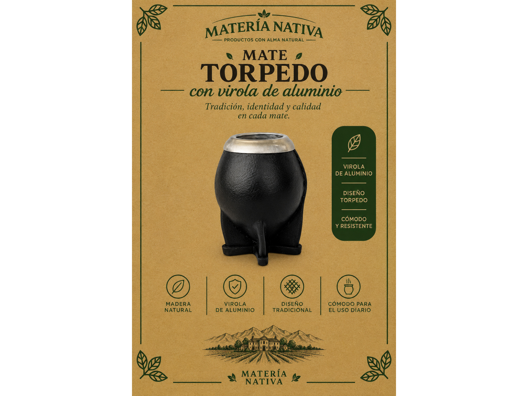 Torpedo virola de aluminio