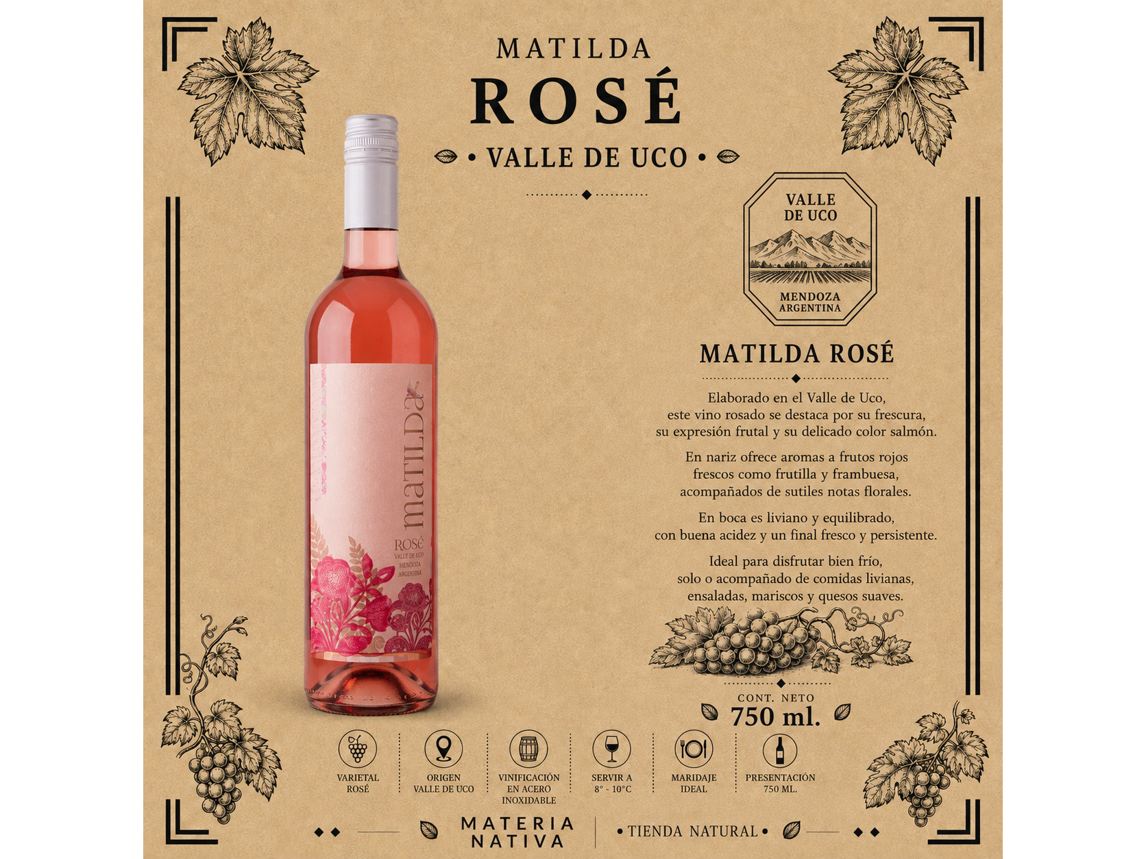 Azul Matilda Rosé 750 ml.
