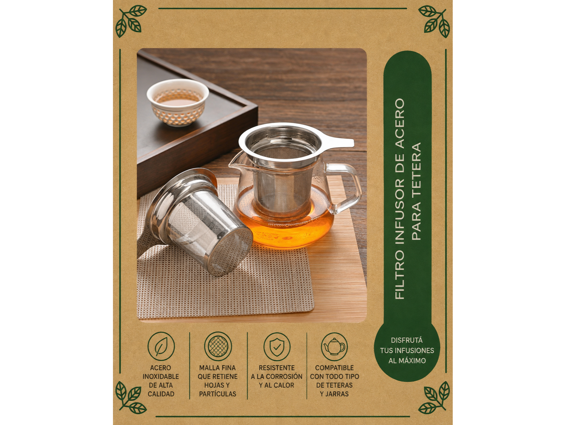Filtro infusor Té o Café Acero