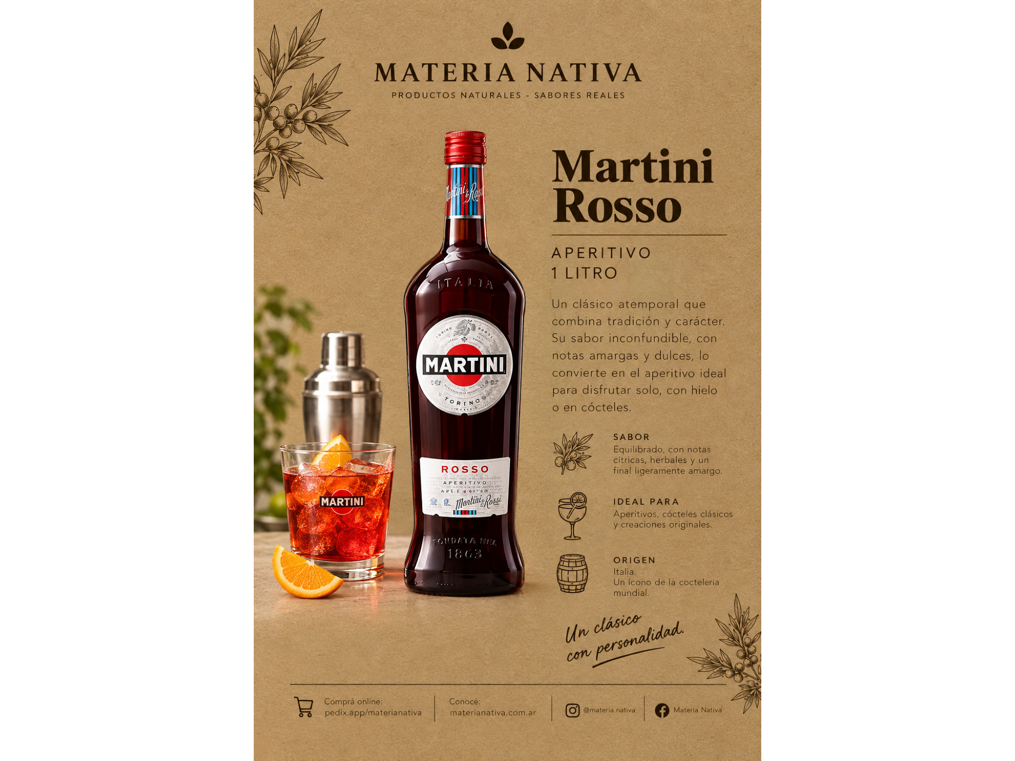 Martini Rosso 1 L