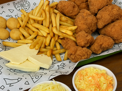 Batea de 1/2 Pollo Frito (2 personas)