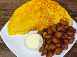 Cachapa con Cochino Frito