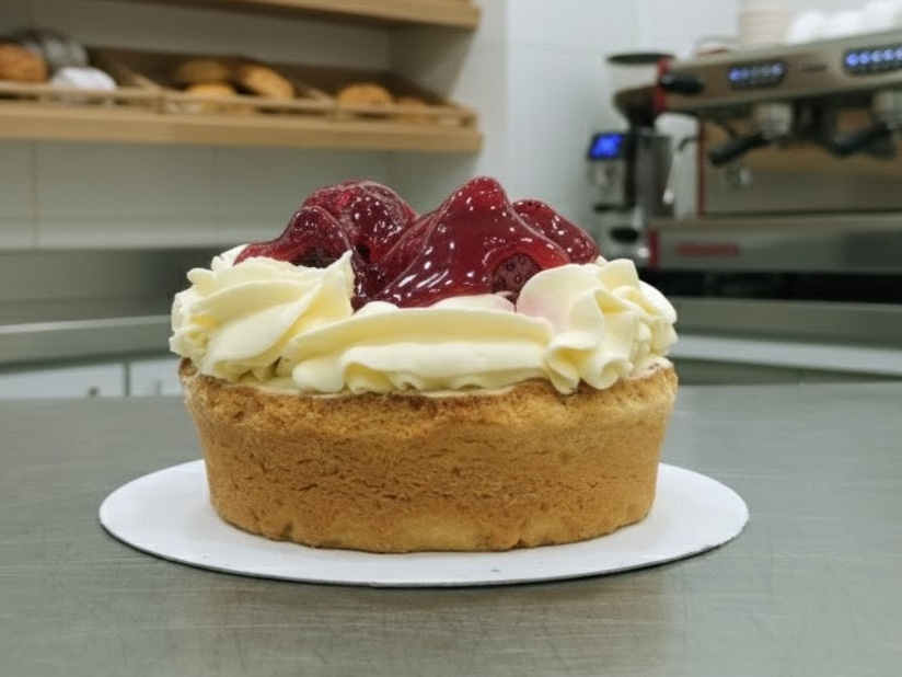 Mini Tarta de Frutillas con Crema Chantilly