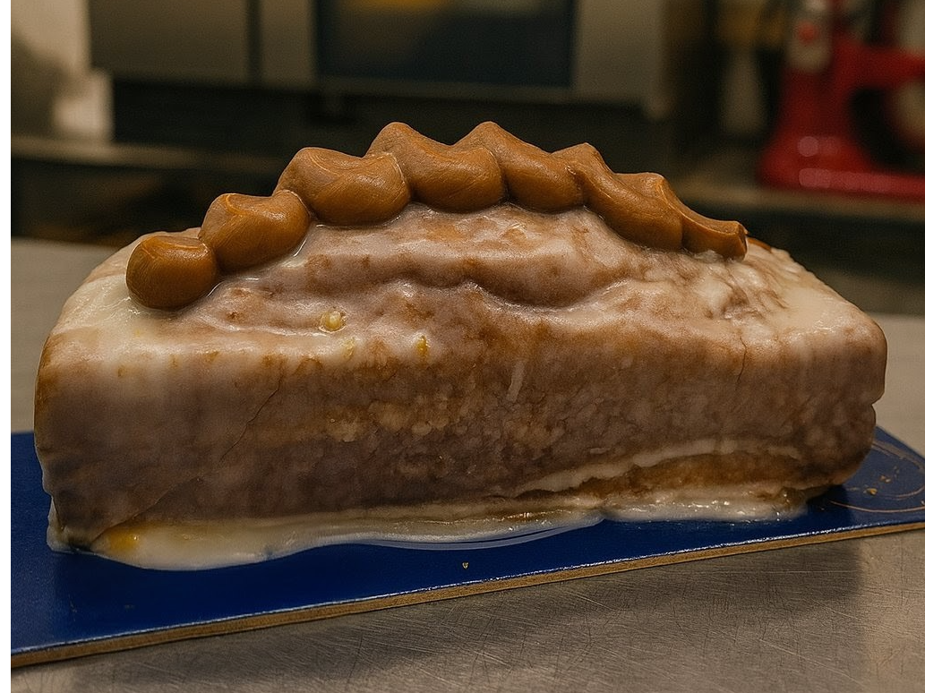 Budín Grande Vainilla relleno con Dulce de Leche