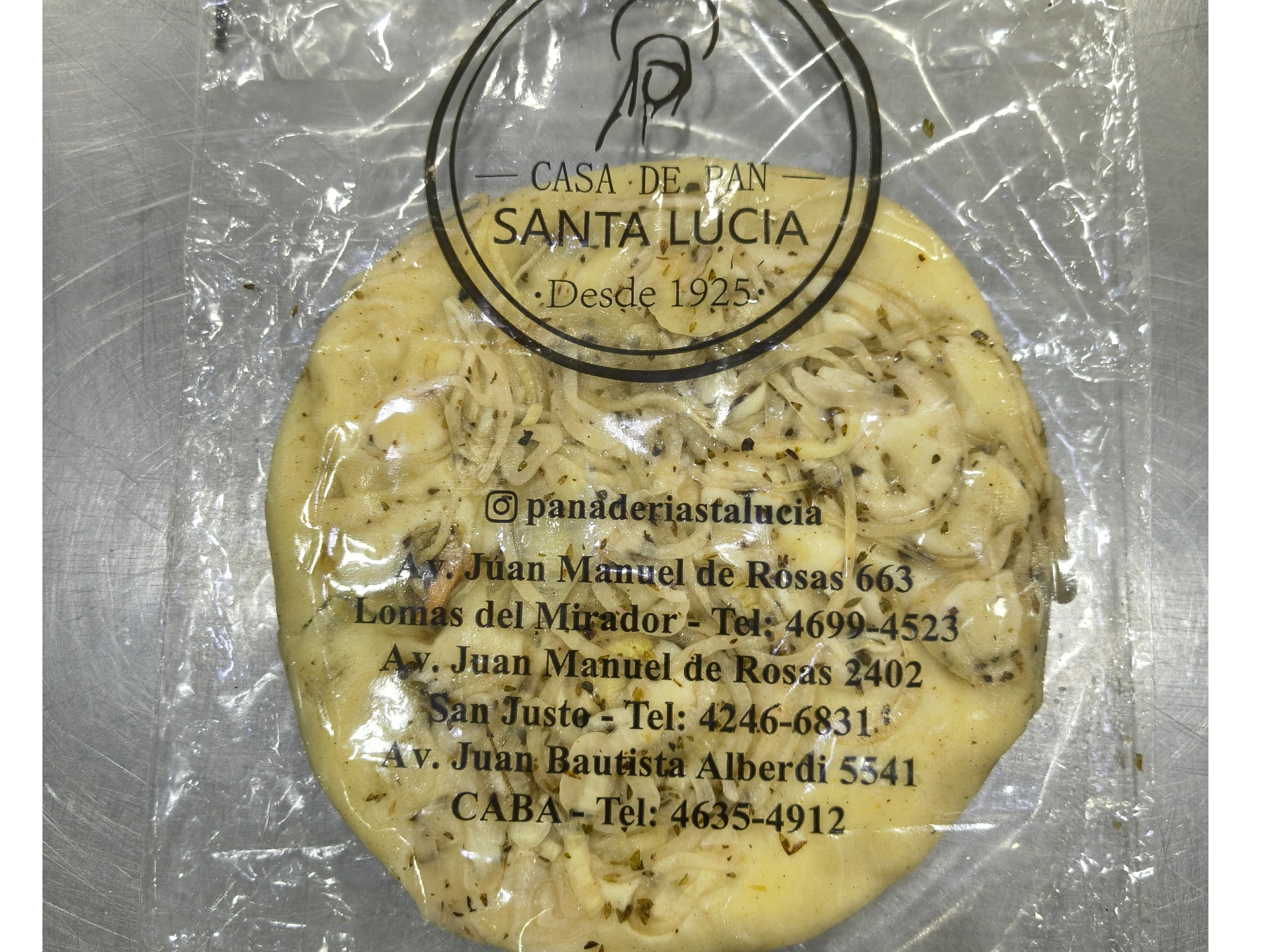 Pre Pizza Individual de Cebolla