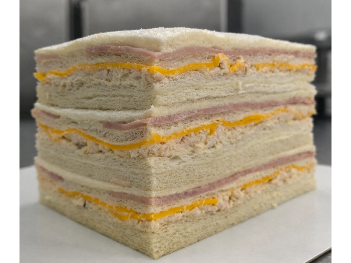 Triple de Pollo, Jamón y Cheddar