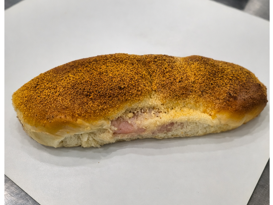 Pan relleno con Jamón y Queso Cremoso