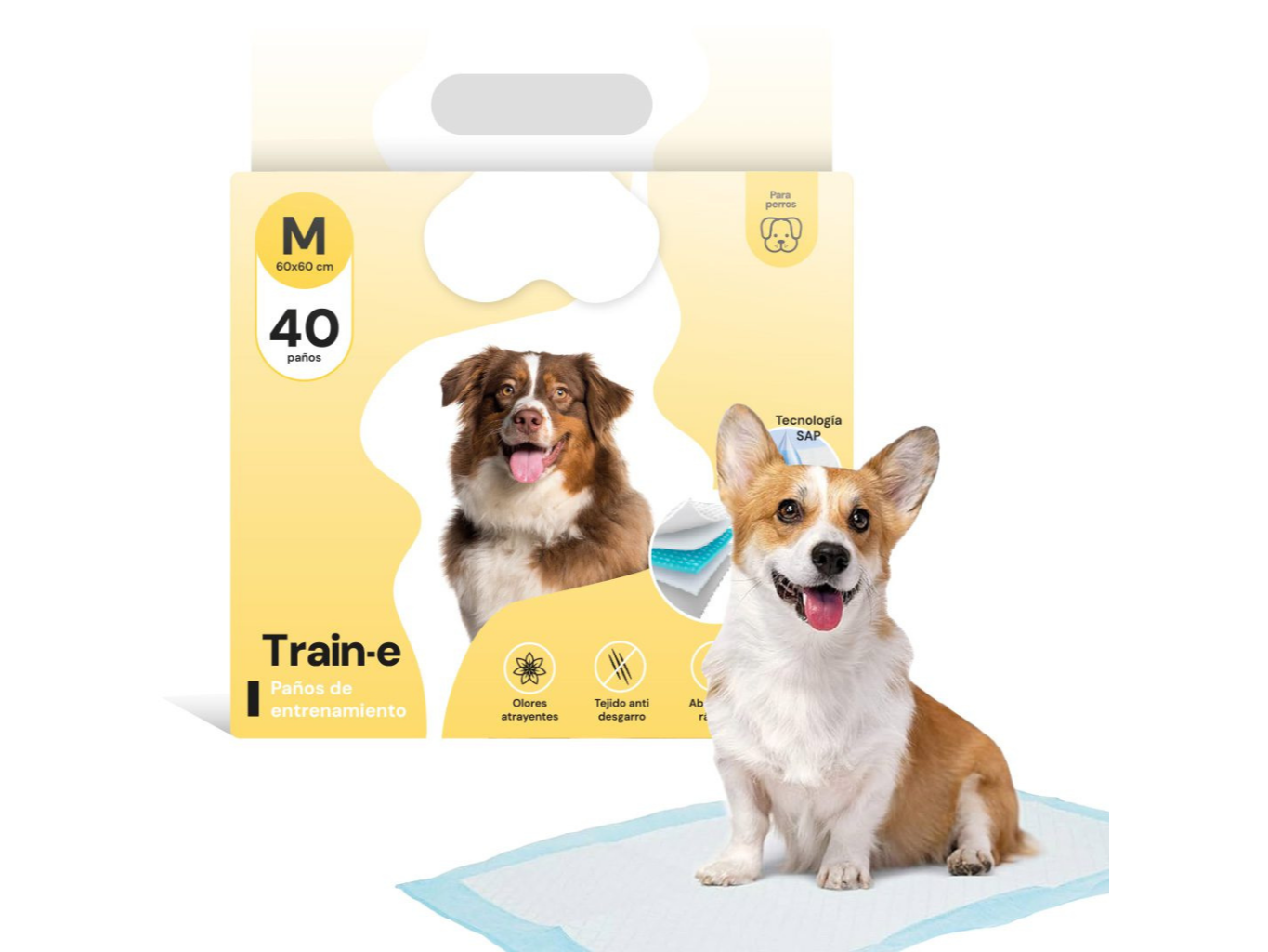 Paño Beepaw Medium 40U (60X60cm)