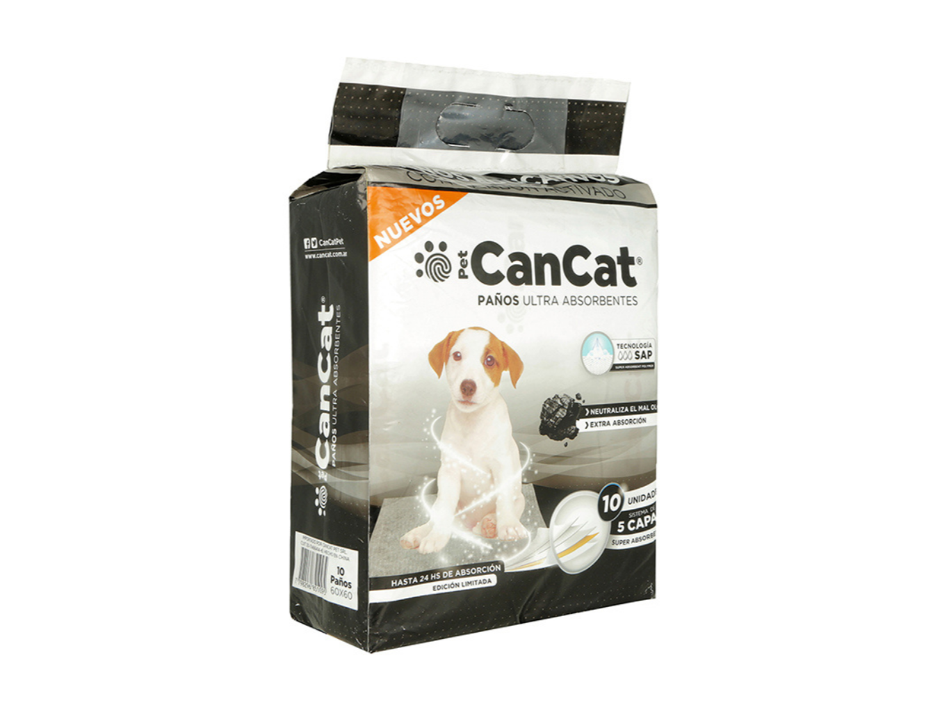 Paño Cancat 10U Carbon Activado (60X60cm)
