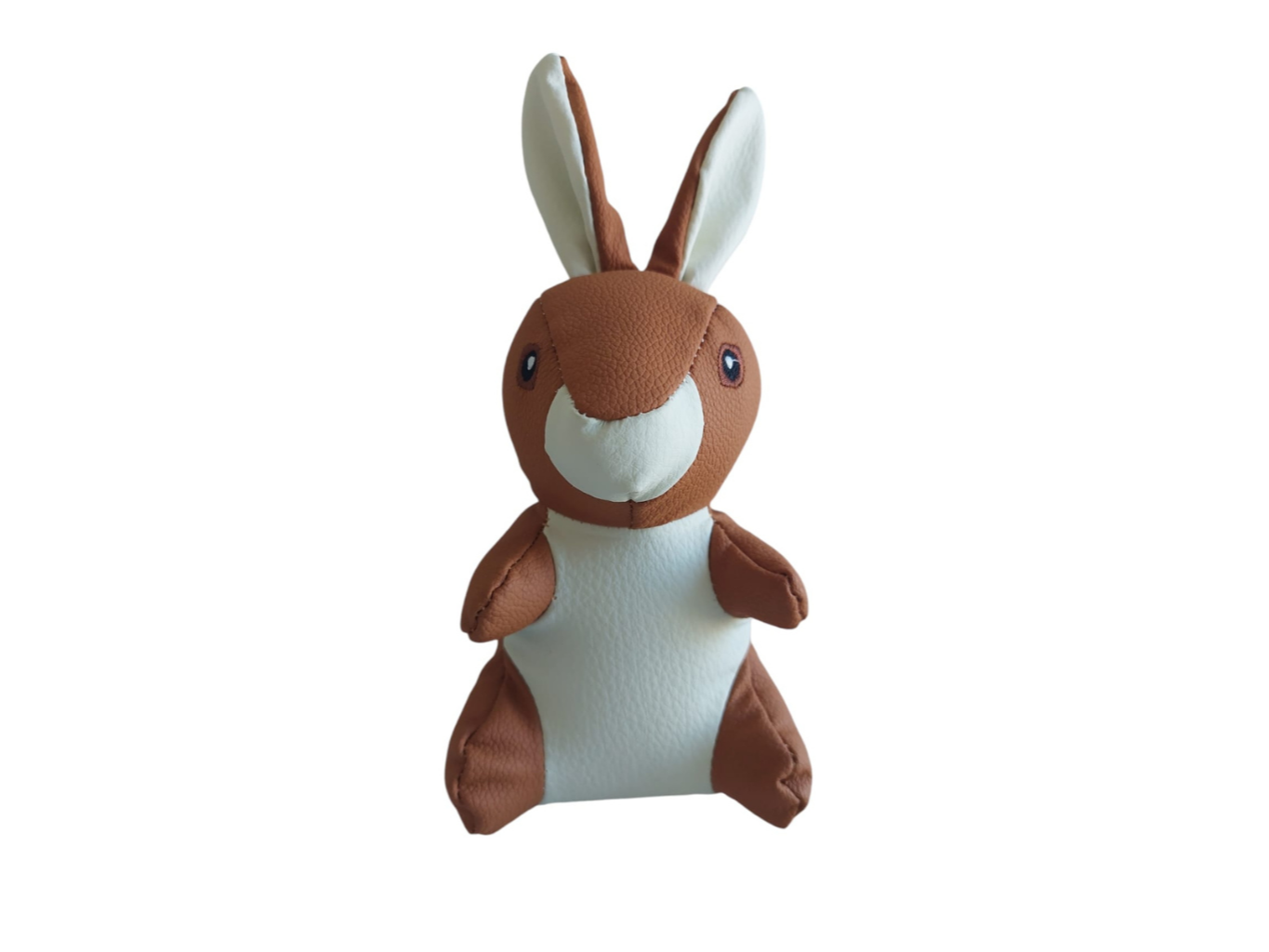 Conejo De Cuero Sintético, 22,8 Cm, Con Chifle - Bp691