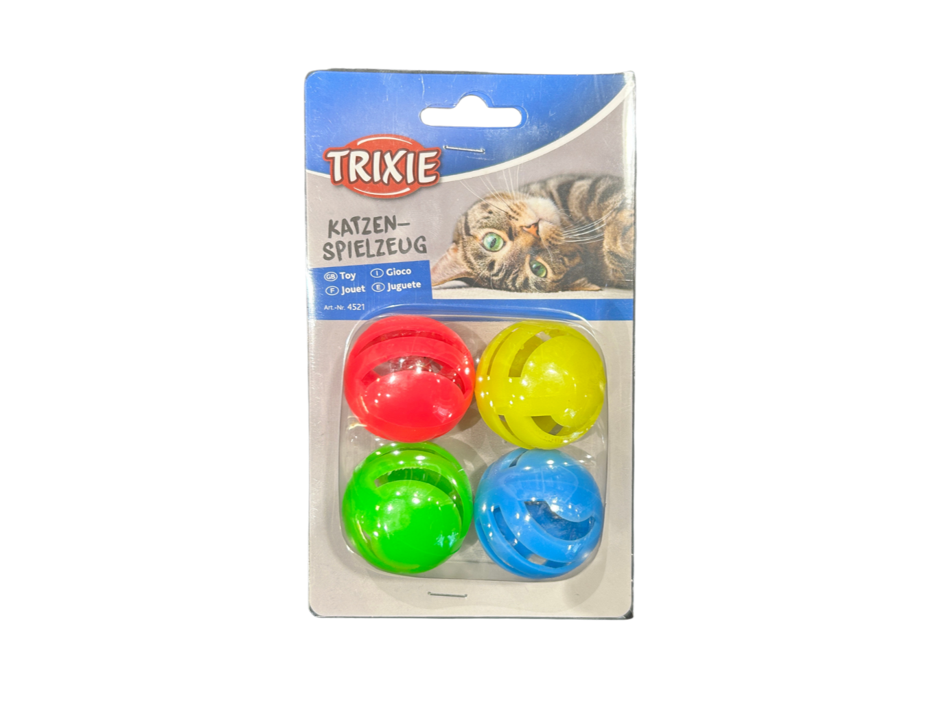 4 Pelotas Sonajero Ø 4cm - (4521)