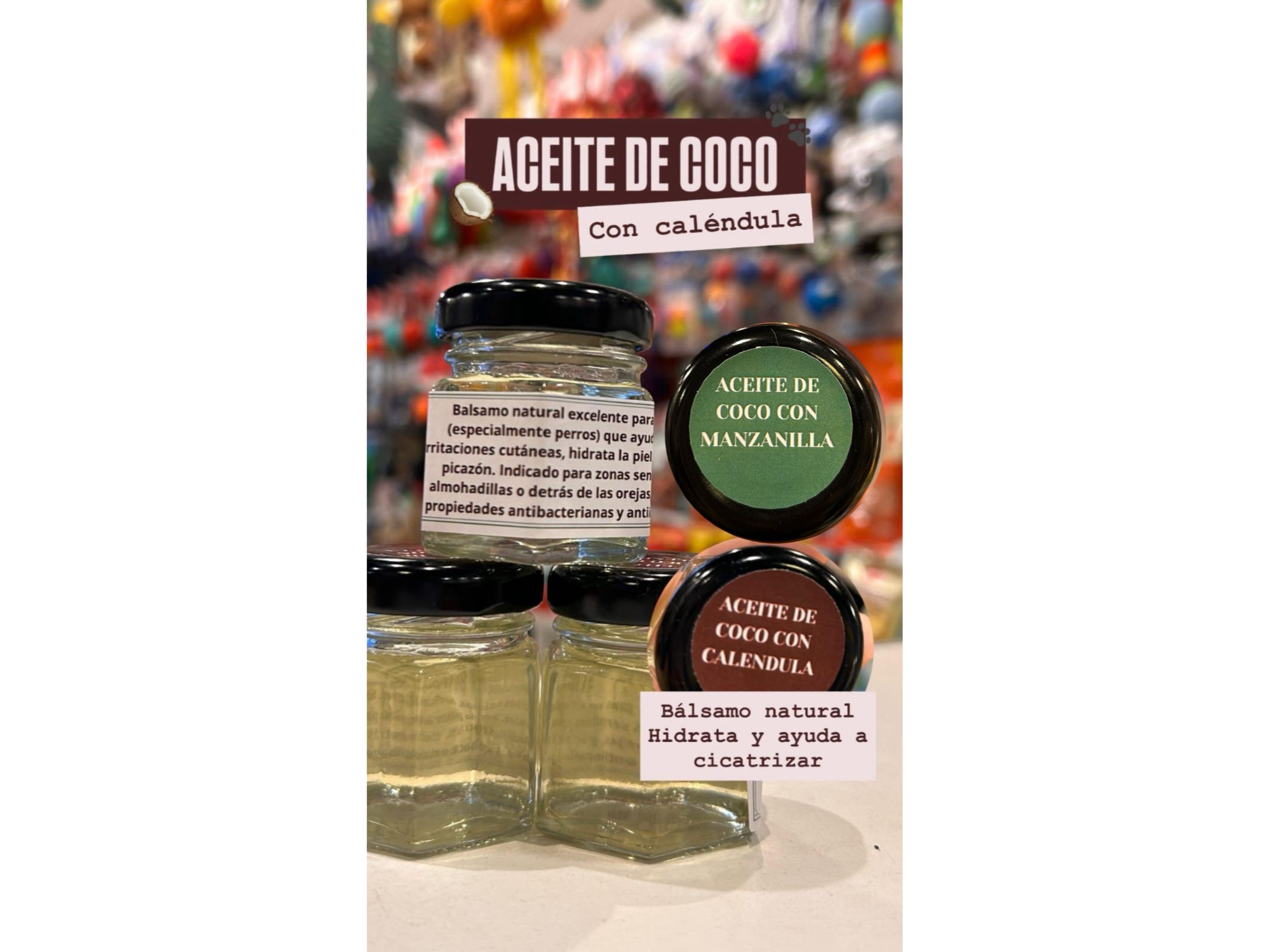 Aceite De Coco Con Calendula/Manzanilla