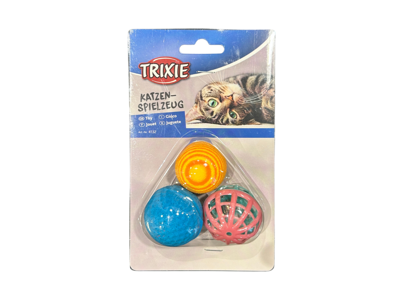 3 Pelotas Con Cascabel Ø 3.5/4cm - (4132)