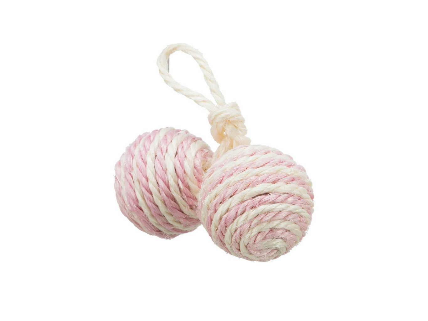 2 Pelotas Con Soga Sisal Ø 4,5cm - (4077)