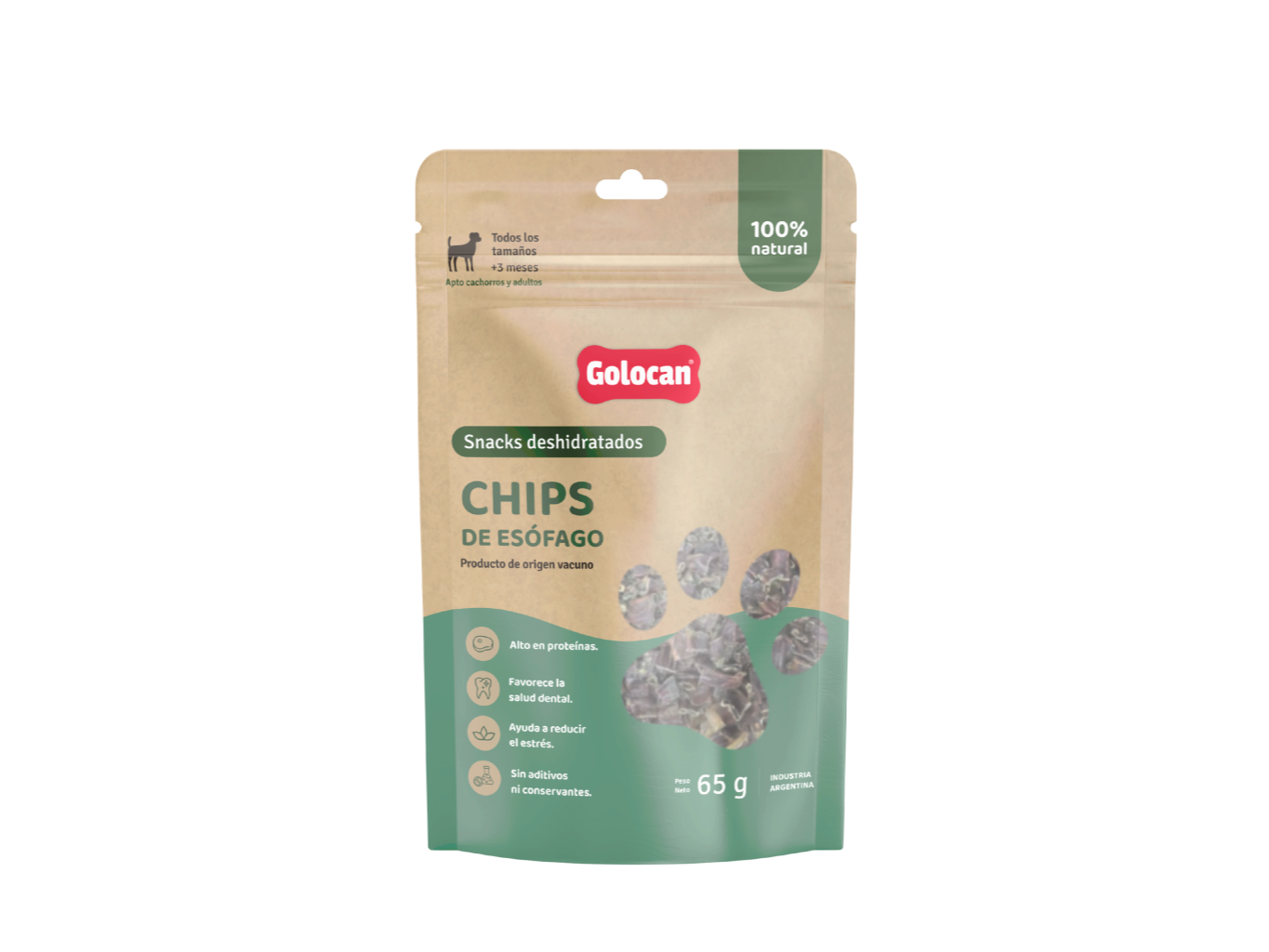 Golocan Chips Esofago Deshidratado 65Gr