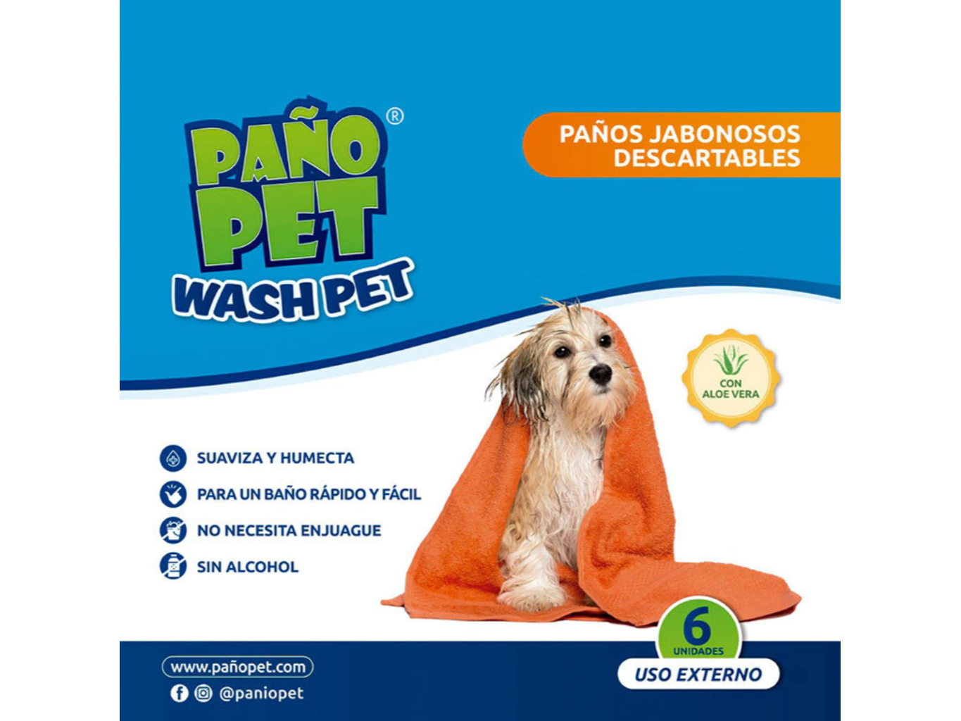 Paño Pet Wash Pet x6