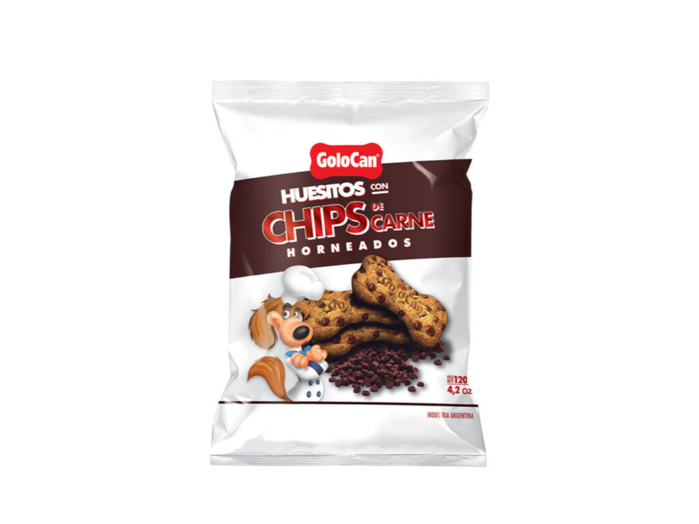 Golocan Huesitos Chips Carne 120Gr