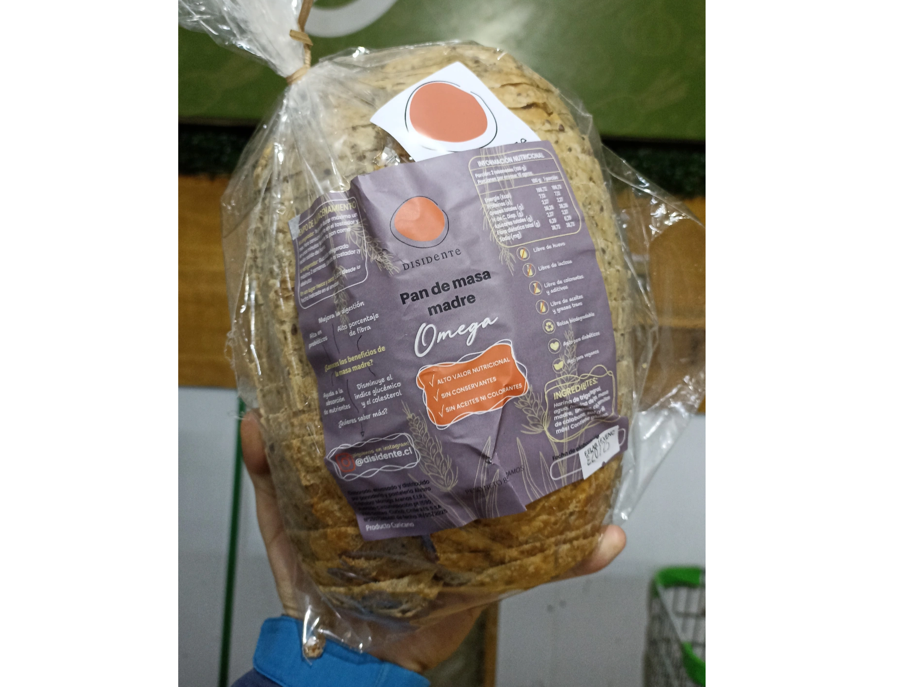 PAN MASA MADRE OMEGA 850 grs