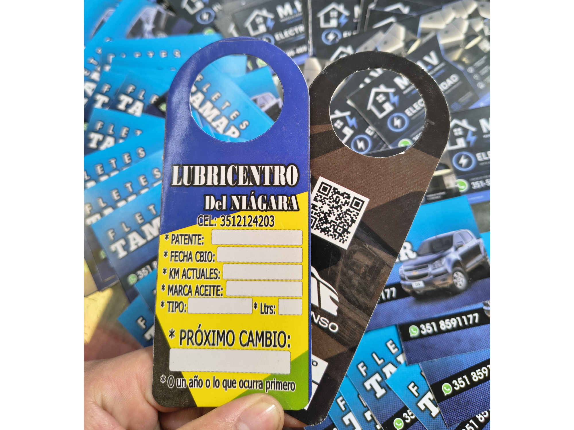 Tarjetas lubricentro