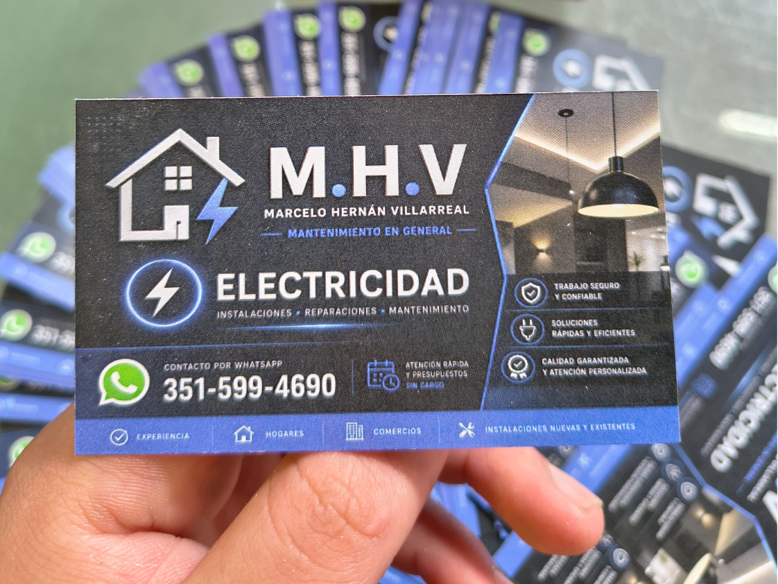 Tarjetas una cara color