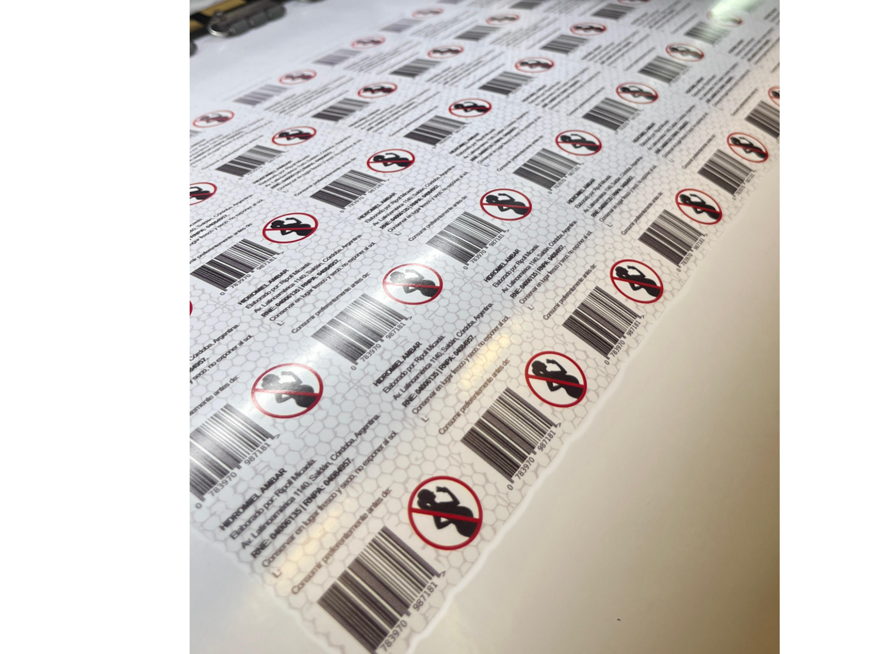 Sticker en papel autoadhesivos rectos