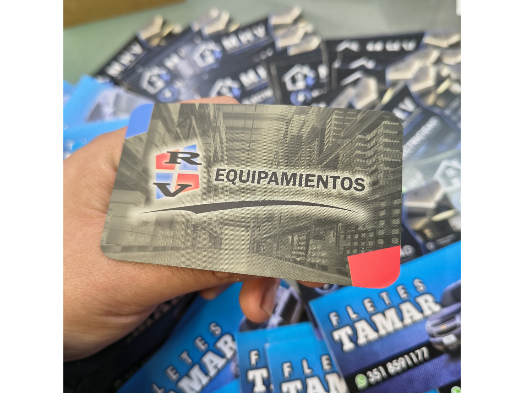 Tarjetas con opp mate ambos lados