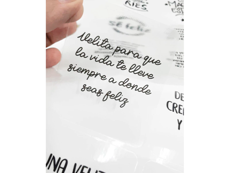 Vinilo transparente impreso