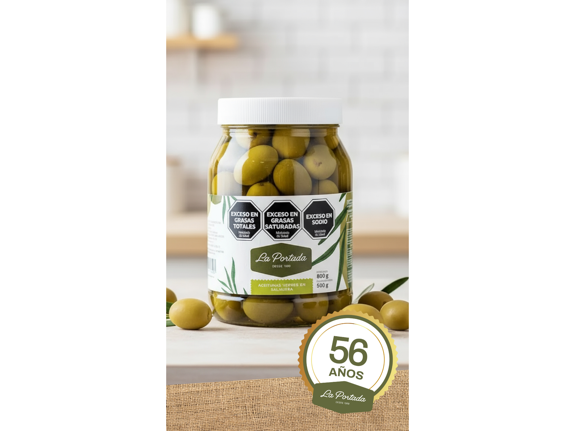 Aceitunas Presentacion 500 GR y KGs PET