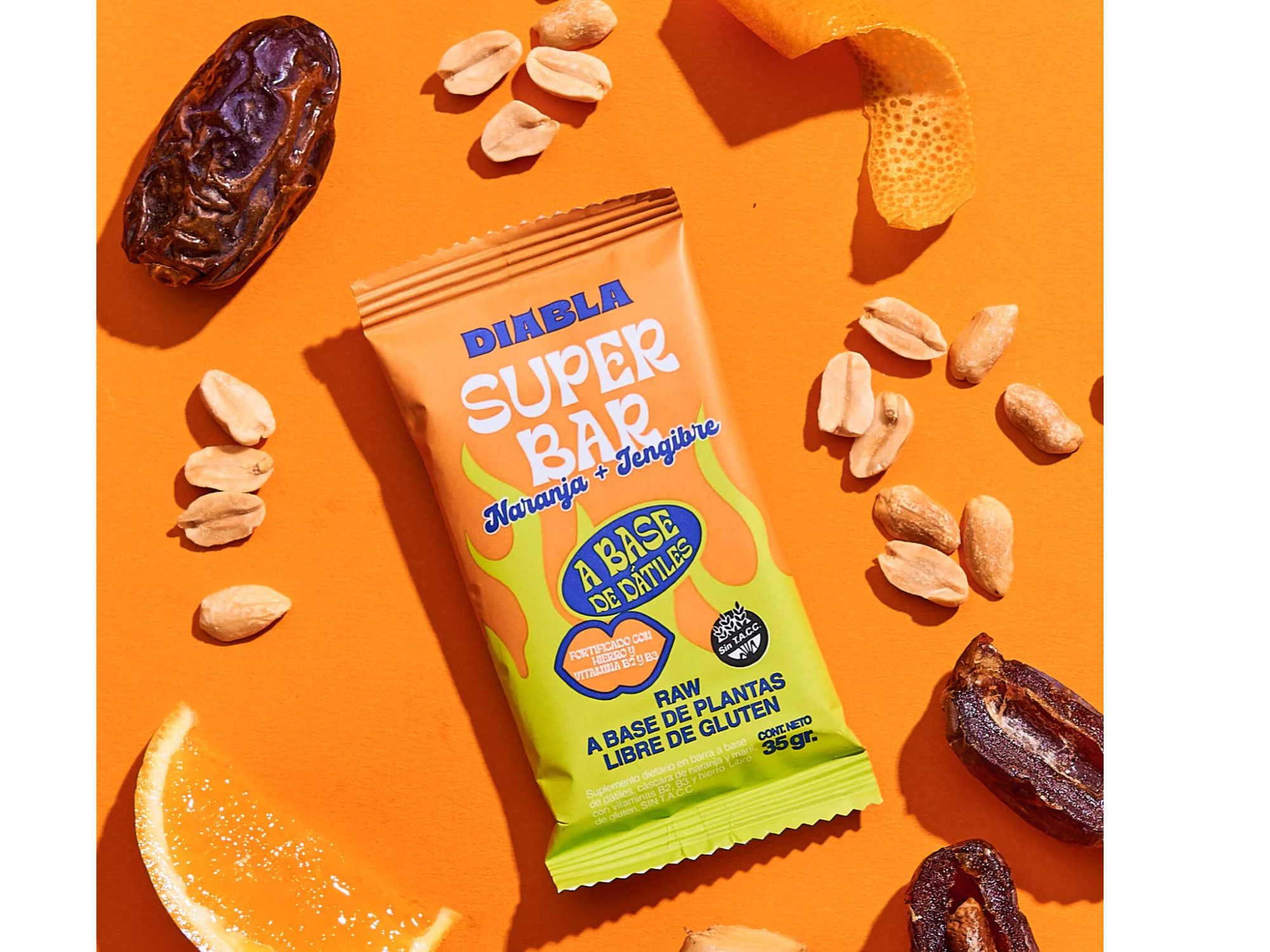 Superbar naranja y jengibre