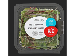 Microgreens de rucula, remolacha y rabanito