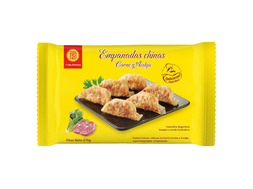 Empanadas chinas de carne y acelga