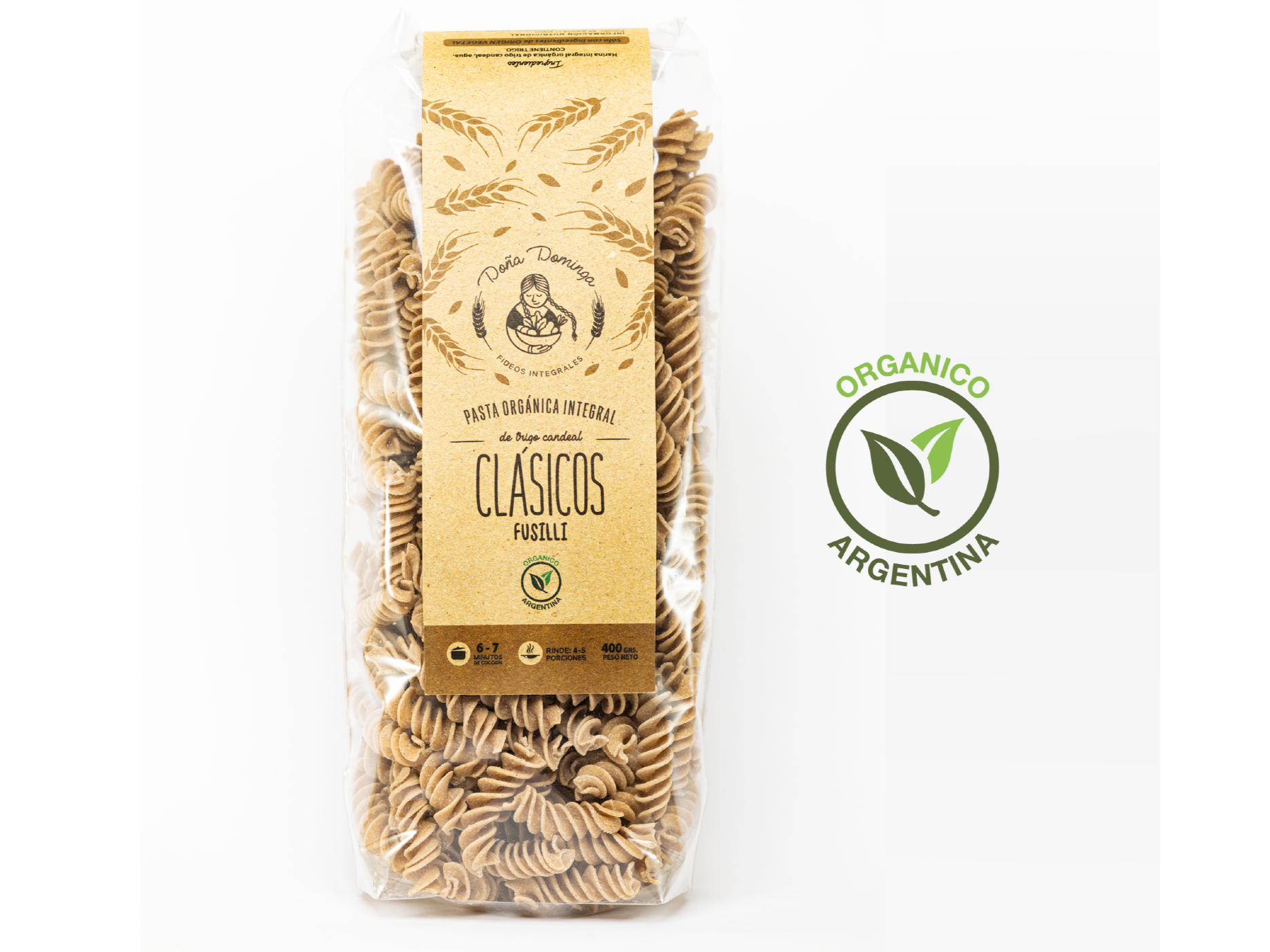 Fideos integrales CLASICOS - fusilli