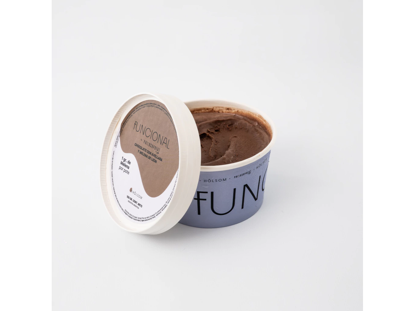 HELADO FUNCIONAL CHOCO Y AVELLANAS CON MELENA DE LEON X150