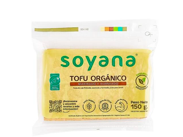 Tofu organico marinado y horneado