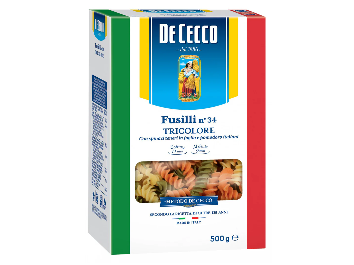 Fusilli Tricolor 500 Gr.