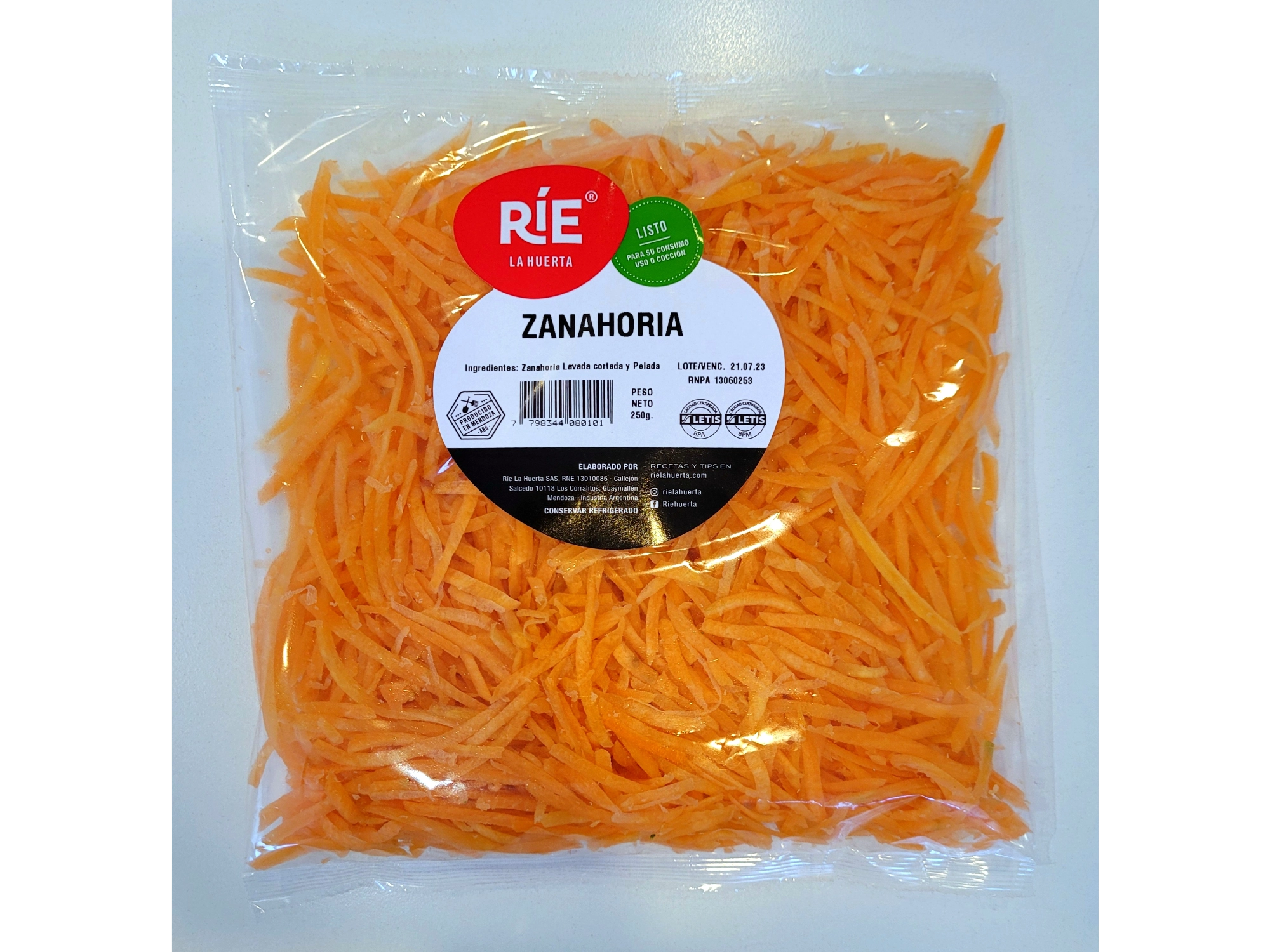 ZANAHORIA RALLADA X 250g