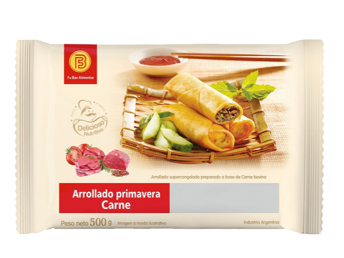 Arollado primavera de carne