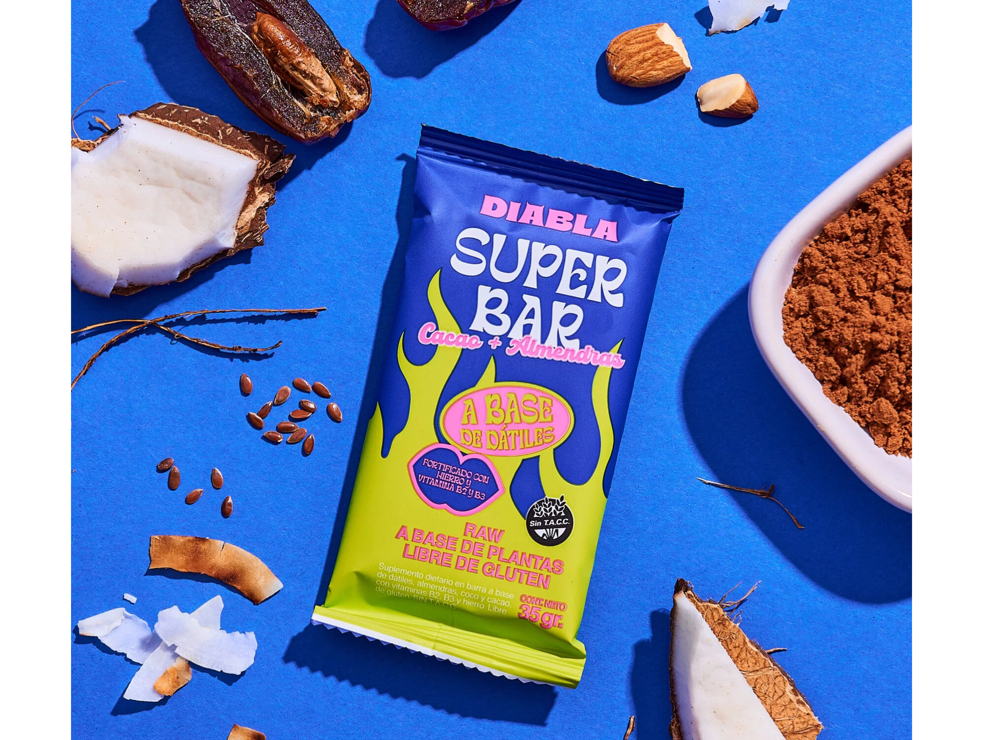 Superbar cacao y almendras