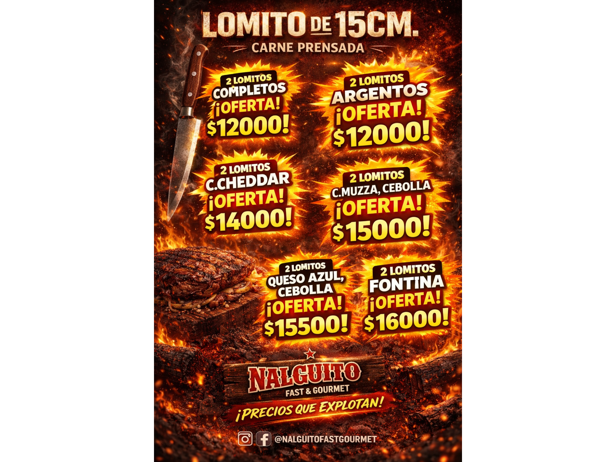 Lomitos de 15cm promo