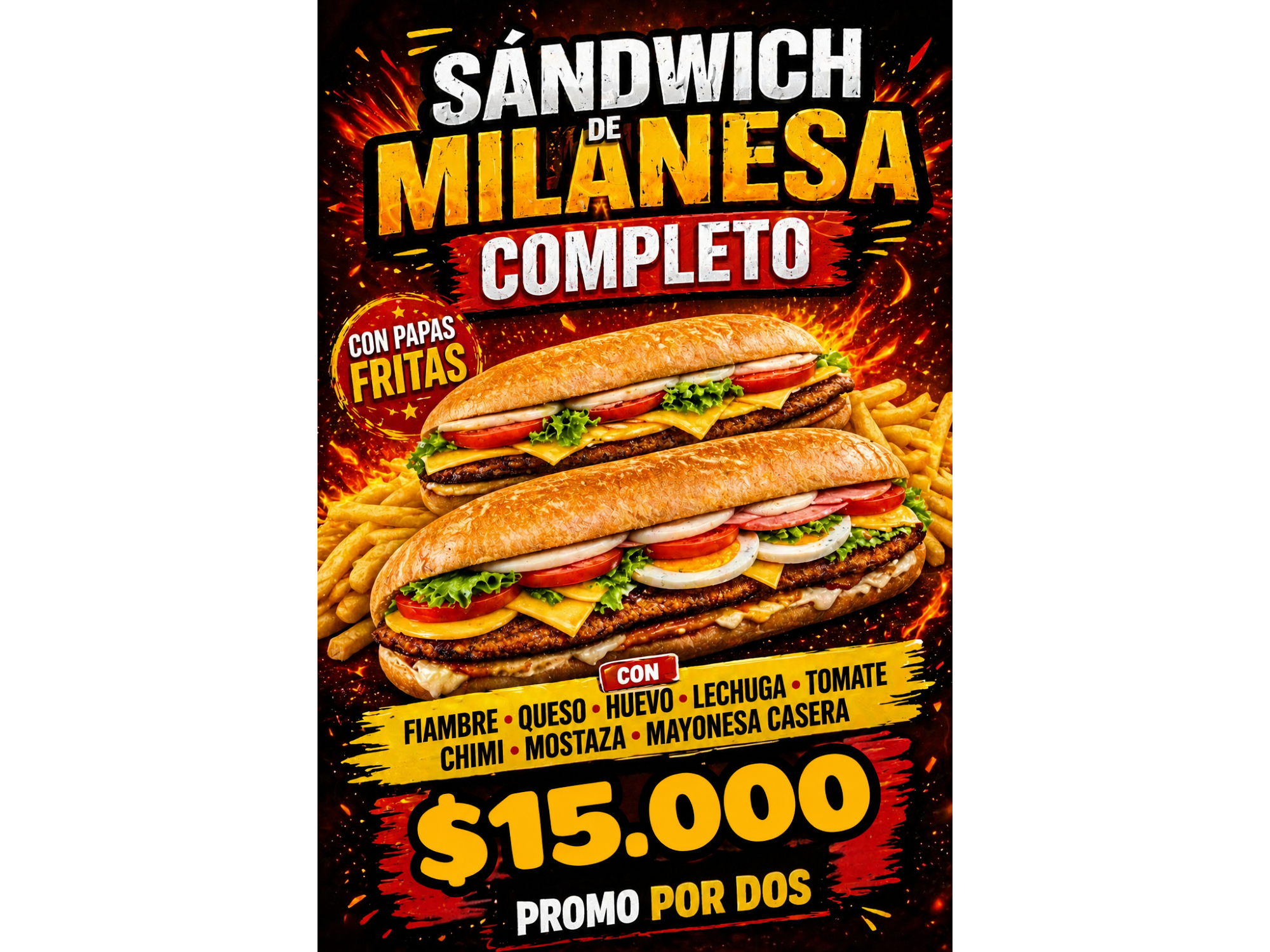 Milanesa promo 22 cm