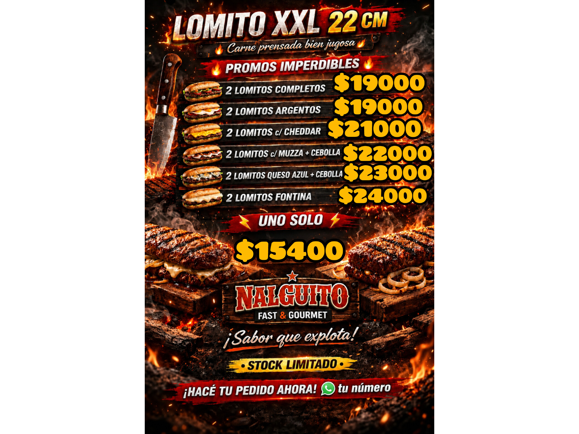 Lomitos 22cm promo