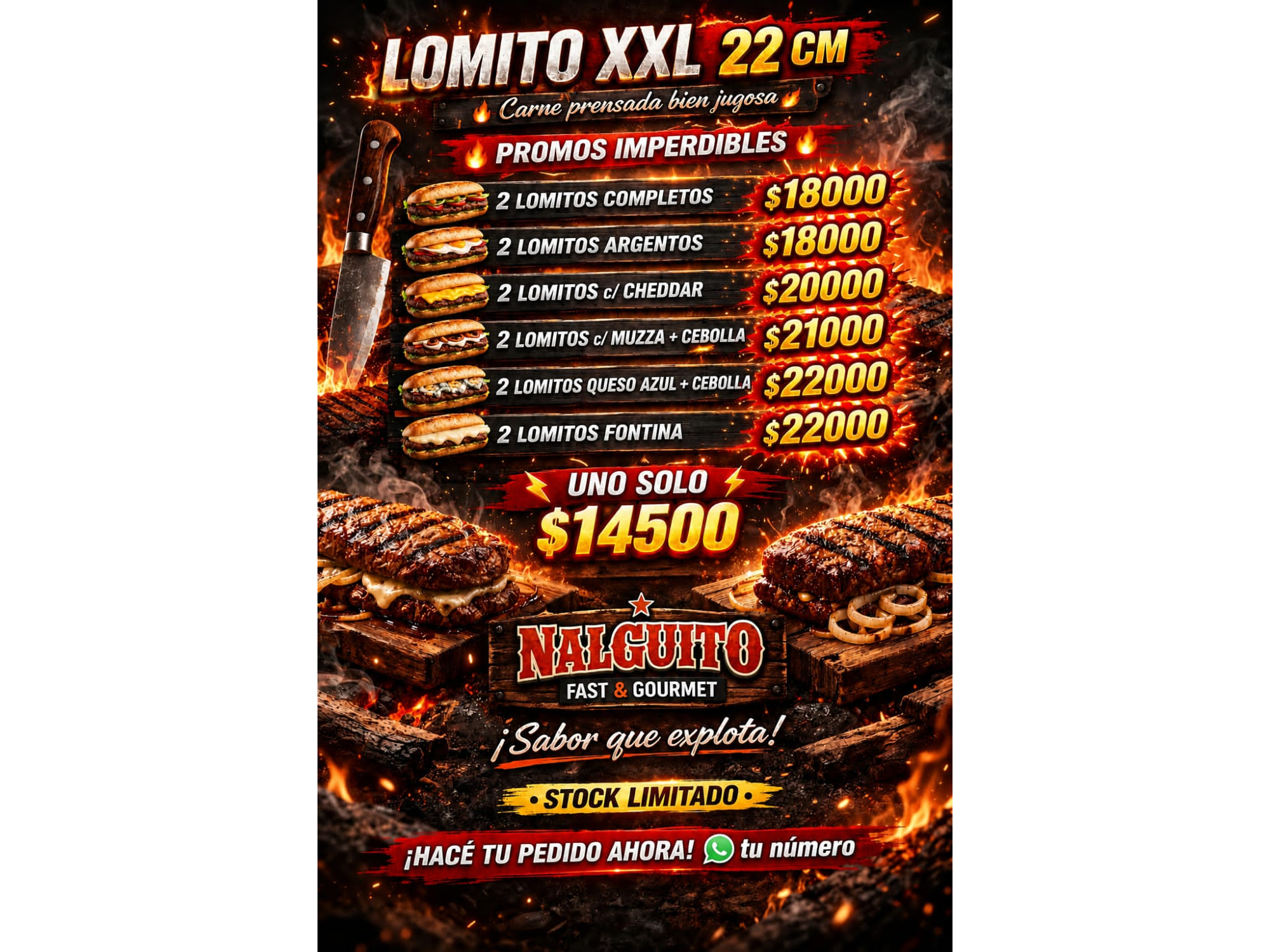 Lomitos 22cm promo